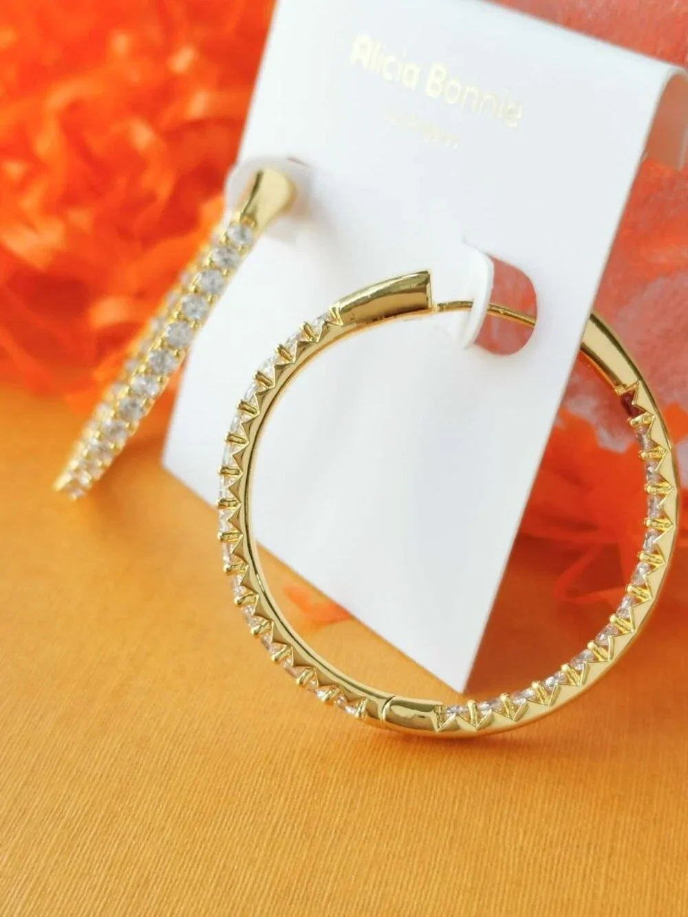 Alicia Bonnie Twinkle Delight Large Hoop Earrings